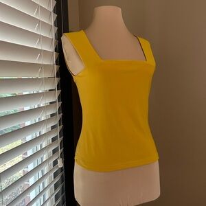 Joseph Ribkoff Vibrant Yellow Square Neck Top